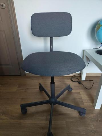 Bureaustoel (IKEA, grijs), Enlèvement, Comme neuf, Gris, Chaise de bureau
