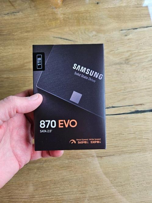 Samsung 870 EVO 1TB SSD, Informatique & Logiciels, Disques durs, Neuf, SATA, Enlèvement ou Envoi