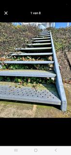 Stalen trap van aanlegsteiger, Doe-het-zelf en Bouw, Ophalen, Zo goed als nieuw