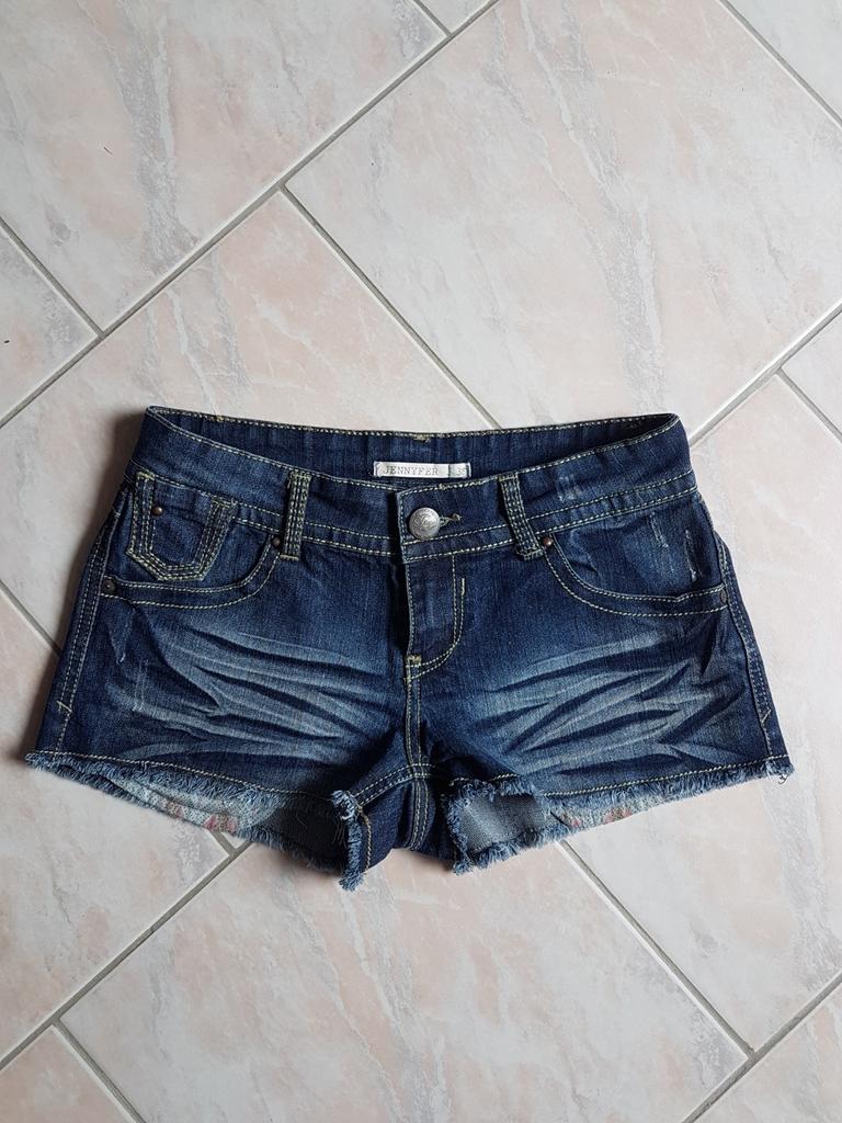 Korte spijkerbroek, Maat 38/40 (M), Kort, Blauw, Ophalen of Verzenden