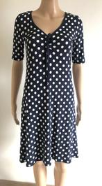 Blauwe retro zomerjurk met polkadots (maat 34/36), Kleding | Dames, Jurken, Gedragen, Blauw, Ophalen of Verzenden, Maat 36 (S)