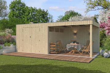 Cabane en rondins Qube BV EXT 600 x 300 cm pour abri de jard