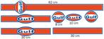 GULF scooterstickerset Vespa Lambretta etc., Ophalen of Verzenden, Nieuw, Overige typen, Vespa