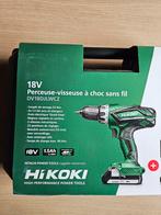 Accu's klopboormachine Hikoki 18v + acculader + 2 Accu's, Bricolage & Construction, Outillage | Foreuses, Enlèvement