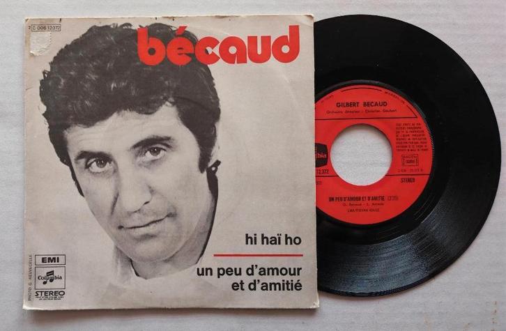 GILBERT BECAUD - Un peu d'amour et d'amitié (45t), CD & DVD, Vinyles Singles, Comme neuf, Single, Pop, 7 pouces, Enlèvement ou Envoi