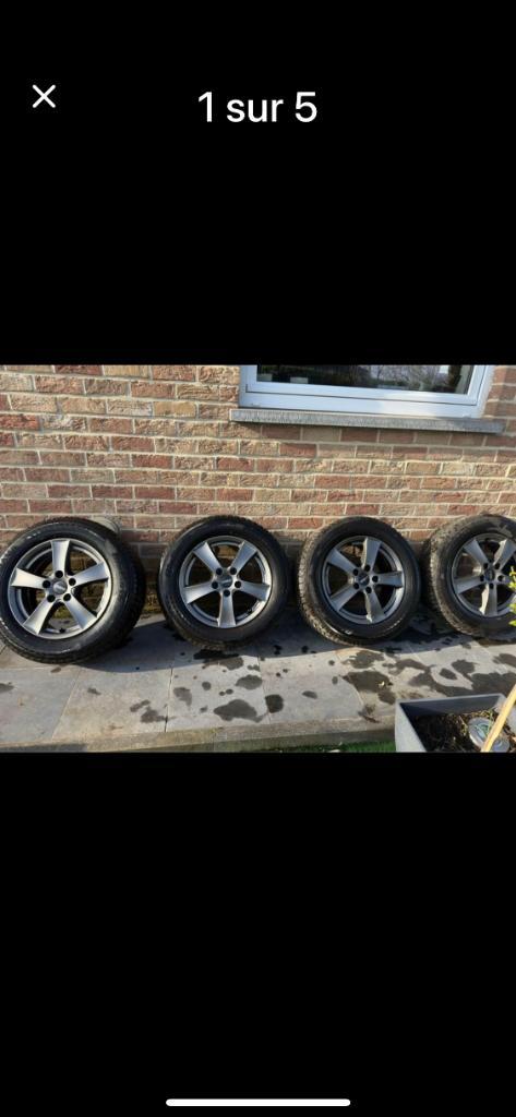 Winterbanden op velgen, Auto-onderdelen, Banden en Velgen, Band(en), Winterbanden, 16 inch, 215 mm, Personenwagen, Gebruikt, Ophalen