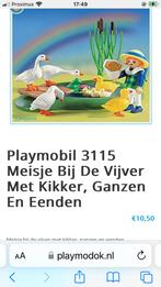 playmobil meisje bij de vijver 3115, Ophalen, Zo goed als nieuw, Complete set