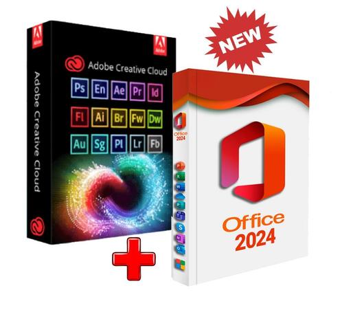 Adobe Master Collection 2025 + Office 2024 | MacOs, Computers en Software, Ontwerp- en Bewerkingssoftware, Nieuw, Windows, Verzenden