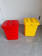 2 boîtes Lego et Duplo - jaune et rouge - Vintage années '90, Enfants & Bébés, Lego, Utilisé, Enlèvement ou Envoi