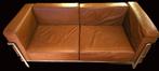 Replica CORBUSIER LC2-tweezitsbank cognac, Ophalen, Zo goed als nieuw, Tweepersoons, Metaal