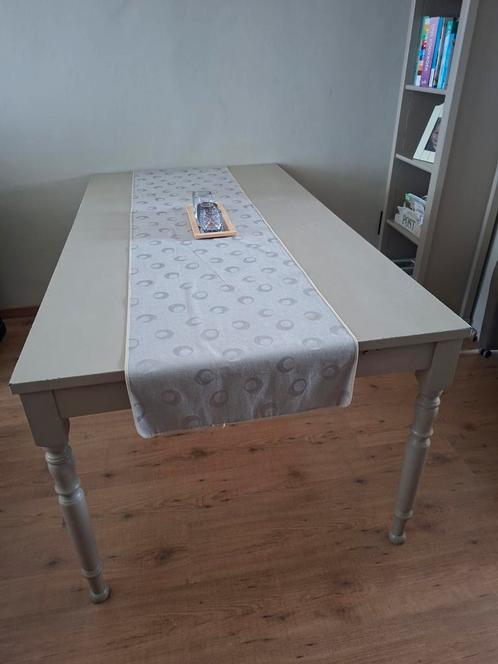 Ikea tafel met 2 verlengstukken, Huis en Inrichting, Tafels | Eettafels, Gebruikt, Ophalen
