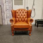 Chesterfield Lord Fauteuil – Golden Oak, Leer, Antiek en Kunst, Ophalen