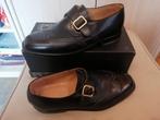 Chaussures en cuir style Ambiorix neuves., Neuf, Enlèvement ou Envoi, Chaussures à boucles, Noir