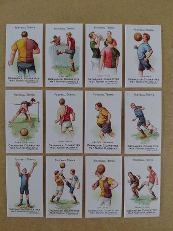 Football Terms 1st +2nd 2x compl. sets 12 chromos REPRO beschikbaar voor biedingen