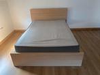 Bed Malm (IKEA) 160 breed, Huis en Inrichting, Slaapkamer | Bedden, Ophalen, Zo goed als nieuw