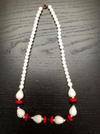 Vintage nieuwe korte witte Halsketting, Handtassen en Accessoires, Kettingen, Ophalen of Verzenden, Nieuw, Kunststof