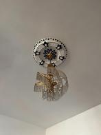 Antieke hanglamp, Gebruikt, 50 tot 75 cm, Glas, Antiek