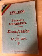 Lochristi Eeuwfeest 1830 /1930, Livres, Histoire & Politique, Utilisé, Enlèvement ou Envoi