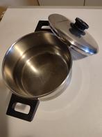 Pannenset, Huis en Inrichting, Keuken | Potten en Pannen, Ophalen, Inox, Gebruikt, Keramische plaat