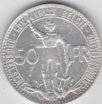50 Fr - 1935 - Vlaams- Spoorwegen en Wereldtentoonstelling, Postzegels en Munten, Zilver, Ophalen of Verzenden, Losse munt, Zilver
