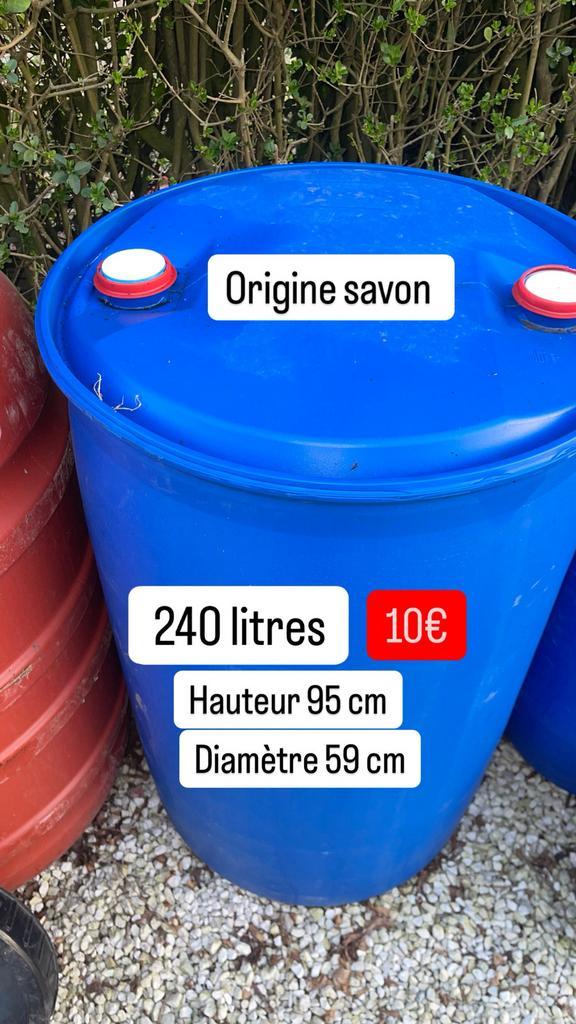 Vat wasblik plastic vat 60l 120l 220l 240l 260l, Tuin en Terras, Regentonnen, Zo goed als nieuw, Kunststof, 150 liter of meer
