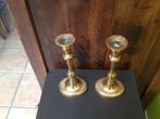 Paar roodkoperen antieke Vlaamse kandelaars, Antiek en Kunst, Ophalen, Koper of Brons