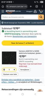 Originele Siemens inductie glasplaat te koop, Elektronische apparatuur, Ophalen of Verzenden, Inductie