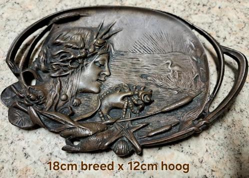 Art nouveau, schaaltje in brons., Antiek en Kunst, Antiek | Brons en Koper, Brons, Ophalen