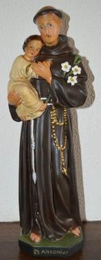 Brocante St Antonius van Padua, 42 cm, Antiek en Kunst, Antiek | Religieuze voorwerpen, Ophalen of Verzenden