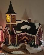 Keramiek Verlichte Kersthuisjes, Ophalen of Verzenden, Zo goed als nieuw