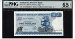 2 dollars zimbabwéens 1994 - Choix n 1c - PMG 65 EPQ, Enlèvement ou Envoi, Zimbabwe
