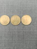 Hongarije. 10 Forint van 1985 + 1986 + 1989., Ophalen of Verzenden, Hongarije, Losse munt