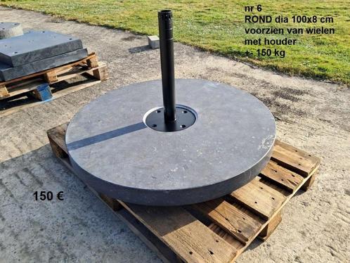 parasolvoet diameter 100 cm op wielen met houder , nr 6 : 15, Tuin en Terras, Parasols, Nieuw, Parasolvoet, Ophalen