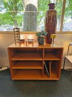 Vintage Deens design Dyrlund platenkast / audiomeubel, Ophalen, Gebruikt, Vintage