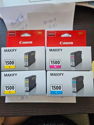 Maxify1500+ PGI-1500 Inktcartridges 123inkt Nieuw in verpak beschikbaar voor biedingen