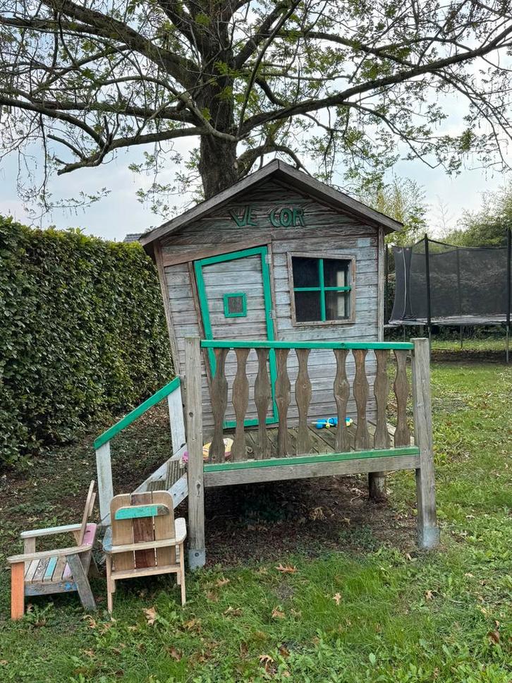 Leuk tuinhuisje - speelhuisje voor kind, Kinderen en Baby's, Speelgoed | Buiten | Speelhuisjes, Gebruikt, Hout, Ophalen