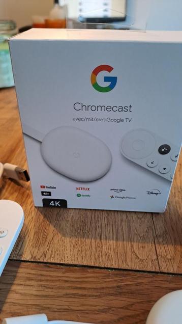 Google Chromecast 4k met google TV beschikbaar voor biedingen