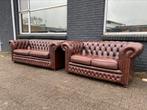 Springvale Chesterfield 3+2 zit zetels bruin GRATIS GELEVERD, Huis en Inrichting, Ophalen of Verzenden, Leer