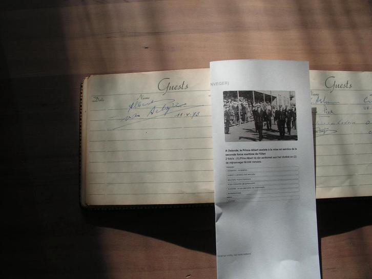 M 934 Verviers « Livre d'hôtes », Collections, Objets militaires | Général, Marine, Enlèvement ou Envoi