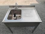 Spoelbak inox, Ophalen, Gebruikt