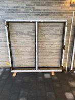 PVC Raam Bruin Hout structuur ( Nieuw ), Ophalen of Verzenden, Dubbelglas