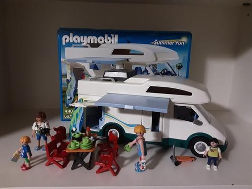 PLaymobil camper, Kinderen en Baby's, Speelgoed | Playmobil, Zo goed als nieuw, Complete set, Ophalen of Verzenden