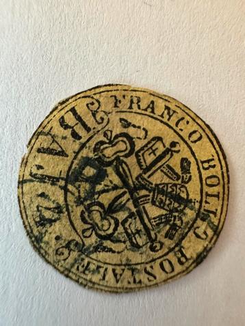 timbre rond états pontificaux – reproduction ancienne rare, Enlèvement ou Envoi
