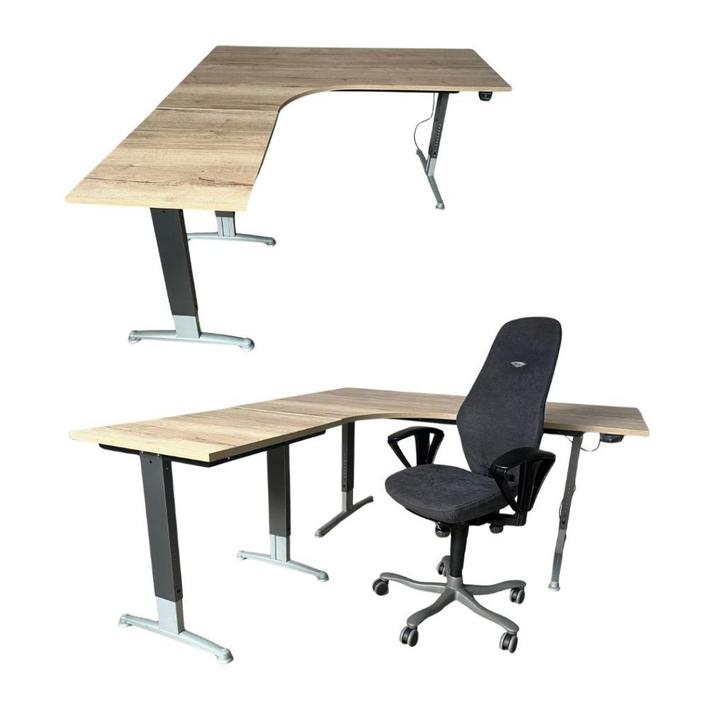 Elektrisch verstelbaar Bureau 180x200x80cm x hoogte 62-82cm, Huis en Inrichting, Bureaus, Zo goed als nieuw, Bureau, Elektrisch