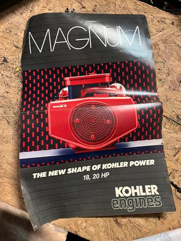 Te koop poster van kohler motoren beschikbaar voor biedingen