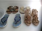 Lot sandalen en slippers (gedragen), Kleding | Dames, Schoenen, Ophalen of Verzenden, Gedragen, Sandalen of Muiltjes