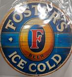 Metalen reclamebord Foster’s ice cold retro vintage mancave, Ophalen of Verzenden, Nieuw, Reclamebord
