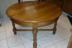 RONDE EIKEN TAFEL 120 CM DIAMETER, Ophalen, Kersenhout, 100 tot 150 cm, Rond