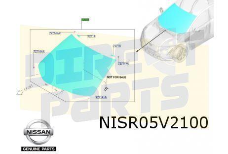 Nissan Ariya (7/22-) voorruit (EA4 grade) Origineel! 727005M, Auto-onderdelen, Ruiten en Toebehoren, Nissan, Nieuw, Ophalen of Verzenden