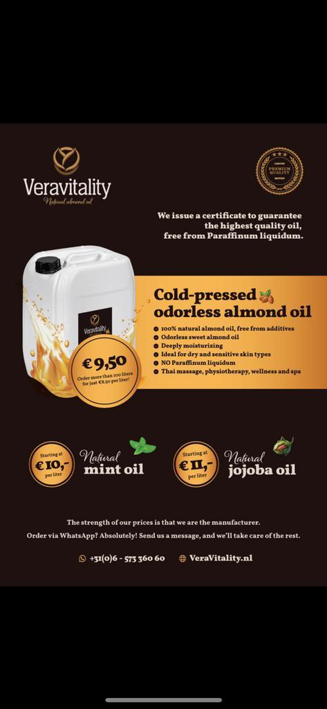 Massage olie  5 ster kwaliteit, Sport en Fitness, Massageproducten, Ophalen of Verzenden